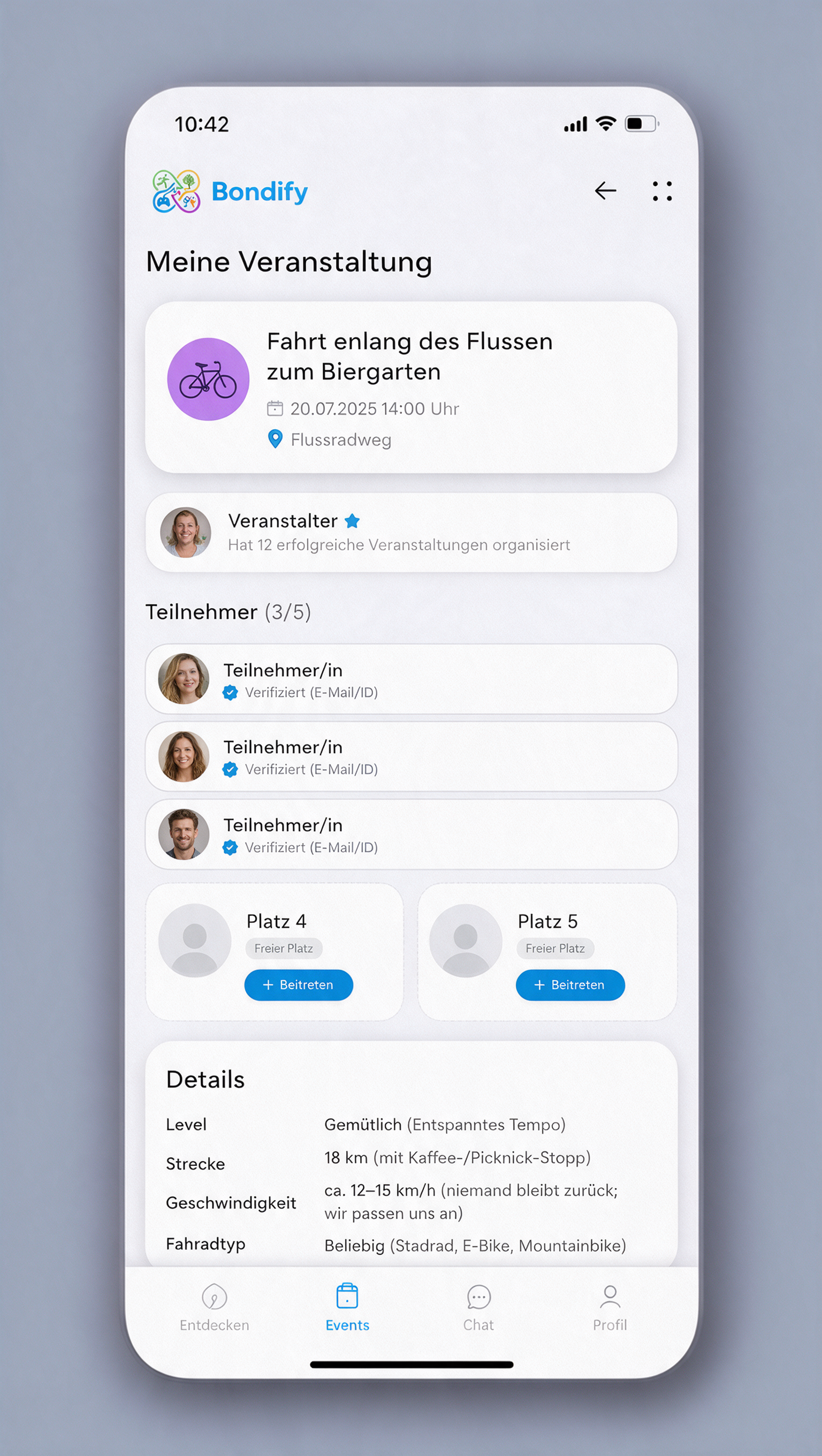 Bondify Statistiken